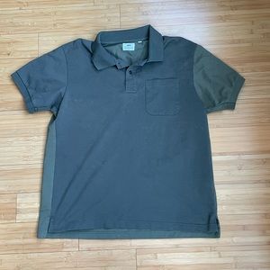 Engineered Garments x Uniqlo dual tone collar shirt
